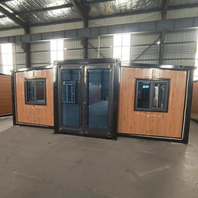 China Verplaatsbaar Prefab Containerhuis Uitbreidbaar 2 slaapkamers Prefab Containerhuizen Te koop