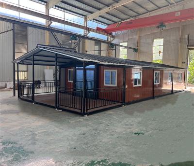 China Mobil 20ft 40ft Containerhaus Luxus mit Terrasse zu verkaufen