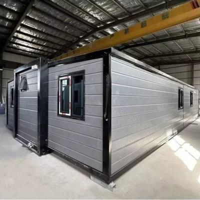 China 3 Schlafzimmer erweiterbare vorgebaute Containerhäuser 40 Fuß groß zu verkaufen