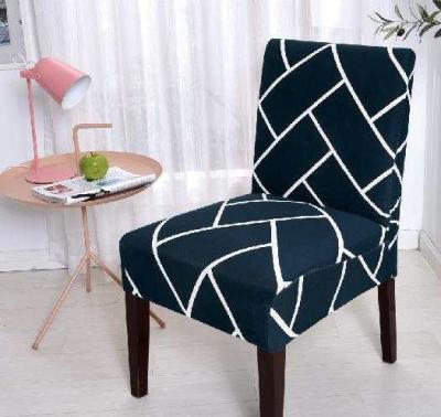 China Plain Printing Elastic Banquet Dining Chair Cover Table Dining Covers Spandex for sale