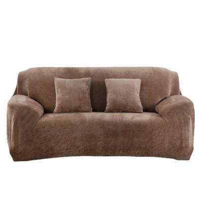 China Luxury Multi Color Europe Velvet Slipcover Secure Fit Modern Sofa Covers 3 Seater Velvet Recliner Cover for sale