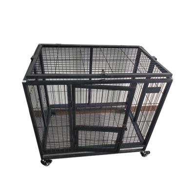 China Fashion Amazon Basics Heavy Duty Collapsible Stackable Pet Kennel Dog Cage With Tray for sale