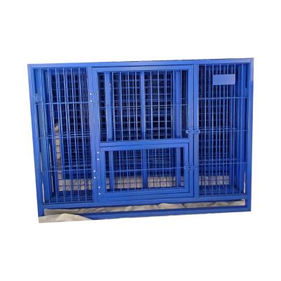 China Single Layer Single Door Dog Cage Iron Fashion Design Folding Dog Crate With Wheels for sale