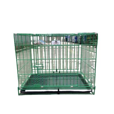 China Fashion 60*50*43cm Large Fashion Factory Direct Sales Folding Cage Wire Mesh Customization Iron Metal Wire Dog Cage for sale