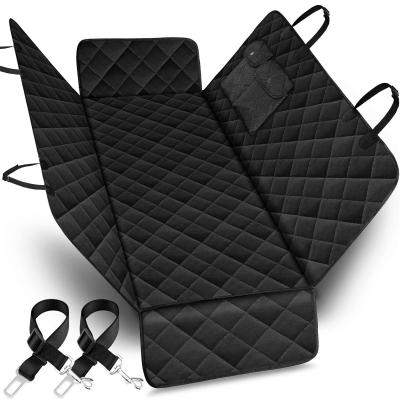 China Durable 600 Denier Oxford Pet Car Seat Animal Pattern Quilted Protectors With Anti-Slip Backing for sale