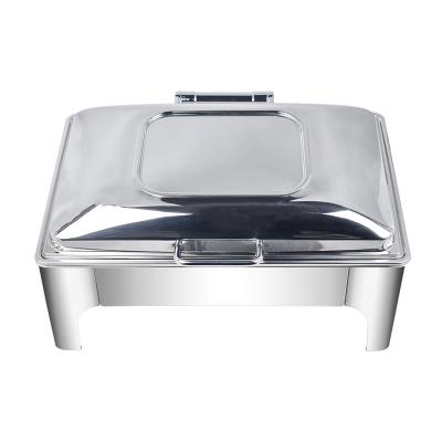 China Hotel Yingxingtai stainless steel dish chefing rectangle 9L with buffet GN PAN 1/2 tray for hotel serving chef for sale