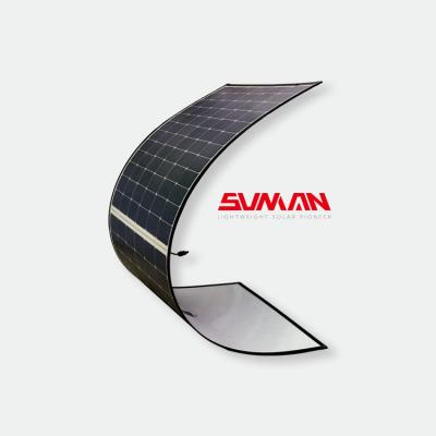 China Factory sale high efficiency lightweight flexible solar panel with 72 cell for home and electric car 158.75mmx158.75mm for sale