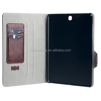 China Anti-drop Factory OEM Classic Style PU Laptop Tablet Leather Case For Sumsung Galaxy Tab 9.7 for sale