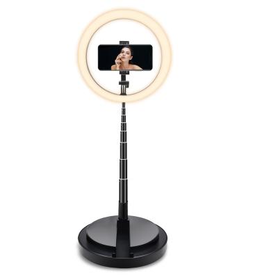 China Mobile Phone Mobile Phone Live Supplementary Light LED Bracket Makeup Lamp Circular Built-in Telescopic Folding Living Extra Light Selfie Ring Light for sale