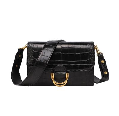 China Lady oyl-26 black PU elegant leather bags ladies fashion sling bag cross - body bag for sale