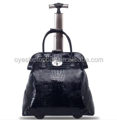 China PU ladies luggage bags/fashion 20 ladies luggage bags/travel luggage for sale