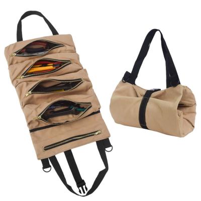 China oyvb-1039 Wax Waterproof Canvas Tool Bag Tool Organizer Bag Tool Kit In Canvas Bag for sale