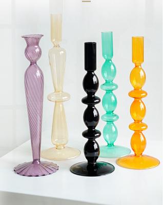 China Home Decoration Living Room Office Nordic Home Decoration Hot Selling Glass Candle Holder for sale