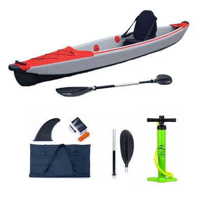 China Drop stitch & PVC Stitch Inflatable Kayak Fishing Boat Paddle Rowing Canoe Foldable Kayak Rachelle Portable Drifting Full Drop for sale