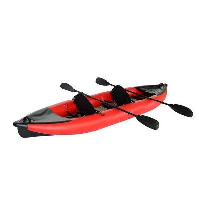 China PVC & Wholesale Drop Stitch Double Inflatable Boat Layers Traveling Paddle Board Canoe KayaksFishing Float Rowing Boat for sale