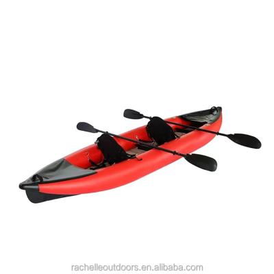 China PVC & Drop Stitch Fast Delivery Fishing Canoe Rowing Kayak Float Inflatable Lake BoatFor Paddling and River Floating for sale