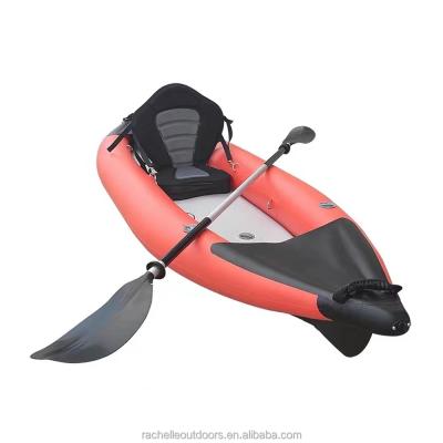 China PVC & Drop Stitch Fast Delivery Fishing Canoe Rowing Kayak Float Inflatable Lake BoatFor Paddling and River Floating for sale