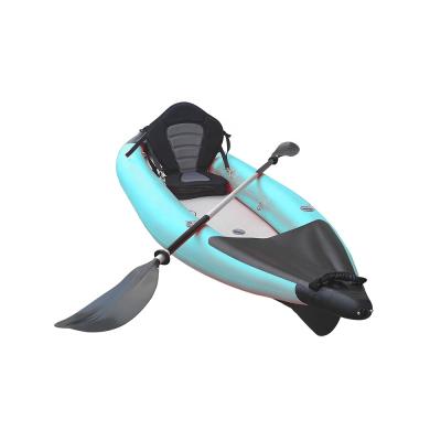 China PVC & Wholesale Canoe Rowing Boat Inflatable Kayak 1 Person Pontoon Drop Point Rachelle PVC Float Fishing Boat for sale