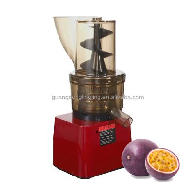 China Hotels 500W Commercial Masticating Big Mouth Slow Speed Cold Pressed Passion Fruit Juice Extractor for sale