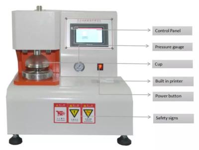 China Paperboard Bursting Resistance Tester , Bursting Strength Determination for Paper and Paperboard for sale