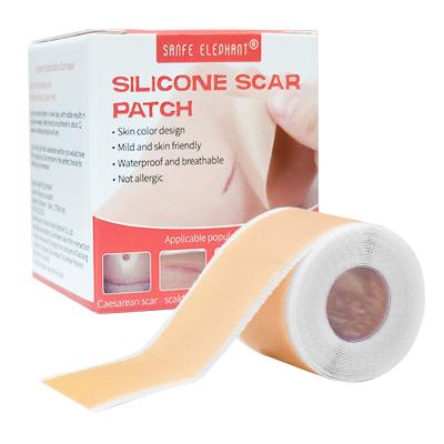 China Sustainable Professional Manufacture Makeup Tool Scar Removal Silicone Gel Self-Adhesive Silicone Gel Tape Patch For Acne Burn Scar Reduce for sale