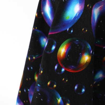 China Other factory supply plain print bubbles terry fabric 95% cotton 5% french spandex pretty for sale