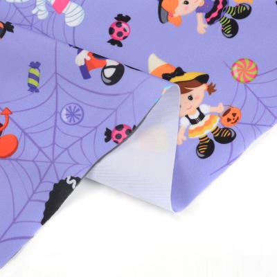 China Other Day Halloween Graffiti New Inventions Purple Swim Spandex Polyester Fabric Stretch for sale