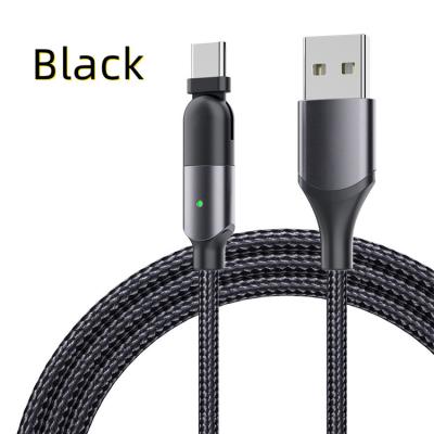 China Type C Cable MP3/MP4 Player fsat Charging Magnetic 180 Degree 3A Rotating Micro USB Phone Cable Cable for sale