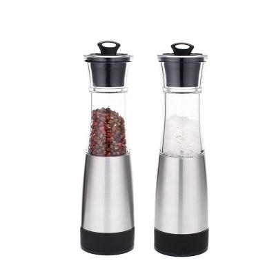 China Burr Pepper Grinder Big Capacity Electric Stocked Ceramic Salt and Pepper Grinder Adjustable Coarseness for sale