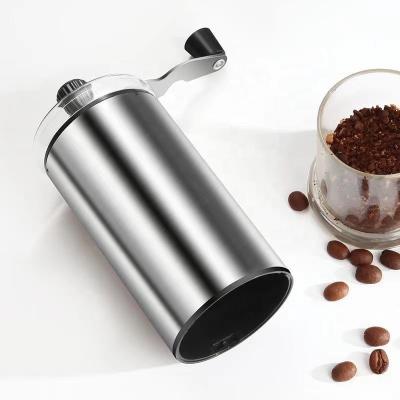 China Stainless Steel Manual Coffee Grinder Hand Stocked Coffee Grinder with Adjustable Conical Burrs for sale