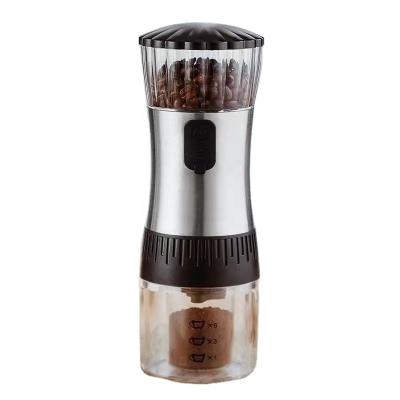 China Car Adjustable Coarseness Portable Coffee Grinder Usb Rechargeable Coffee Bean Machine for sale