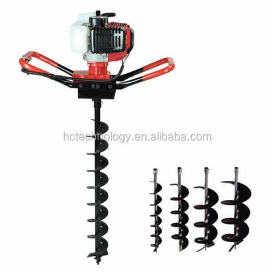 China 52cc Gasoline and Earth Auger Anti-Skid Handle Tools Digging Hole or Post Hole Digger or Ground Drill Machine and Tree Planting Machine for sale