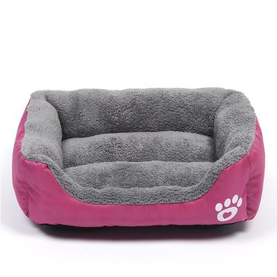 China Wholesale Breathable Luxury Soft Comfortable Cat Bed Waterproof Pet Sofa Bed Mechanical Wash Rectangle Pet Bed for sale