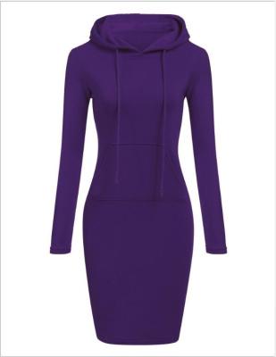 China New Style Causal Hot Fashion Women Anti-Wrinkle Dresses Wholesale Women's Hoodies Dress for sale