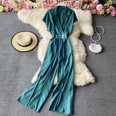 China QUICK DRY Stylish Summer Overalls Loose Pants Work Wear Tops Pants Fashion Design Casual Overalls for sale