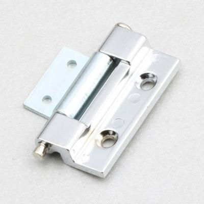 China Opening Angle 120 Degree Sand-Spraying And Bright Chrome Plated Male Female Hinge For Aluminum Door for sale