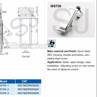 China High Quality Security Cabinet Lock Quick-open Design Handle Zinc Alloy Housing Lock For Doors for sale