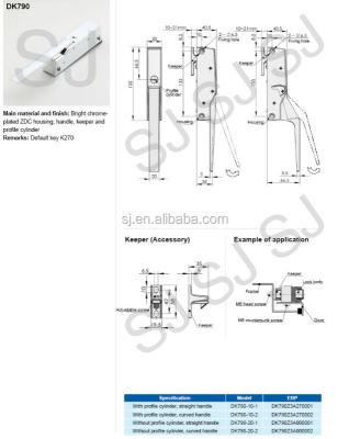 China ZDC China Housing Best Selling Manufactured High Quality Refrigerator Toggle Lock for sale