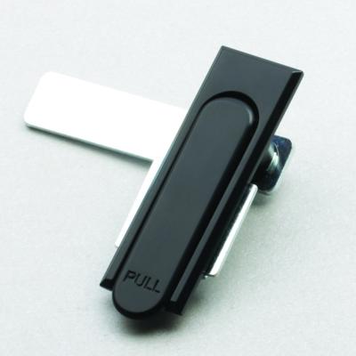 China ZDC Paint Push Button Door Lock Widely Used Silver Black Color Steel Carbon Flat Door Latch Lock for sale