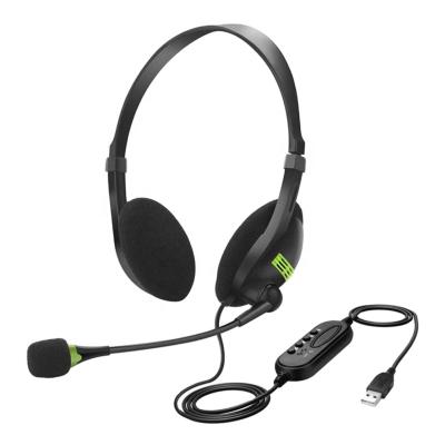 China Wholesale Professional Headband Linx Computer Call Center USB Cable Stereo Headset With MIC for sale