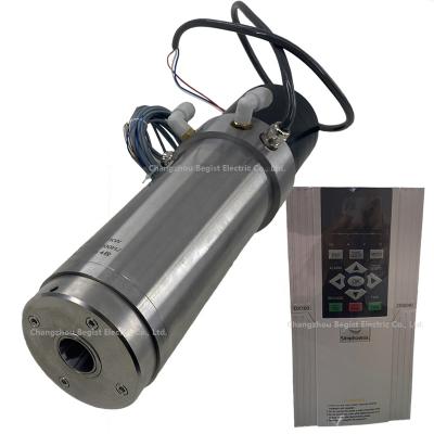 China China Factory 36000RPM High Frequency 1200hz 3.7KW iso20 Auto Tool Switch Spindle CNC Milling Water Cooled Motor for sale