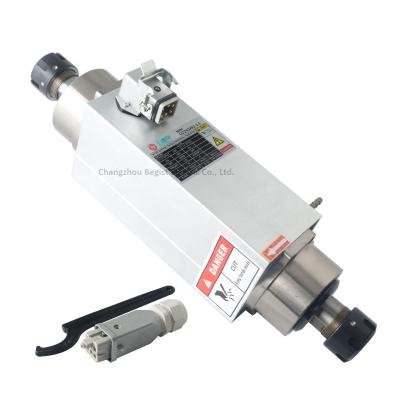 China CNC Double Head Air Cooled Spindle Motor Metal Milling 3.5kw ER25 220V 380V 18000RPM For CNC Router Metal Milling GDZ93*82-3.5S for sale