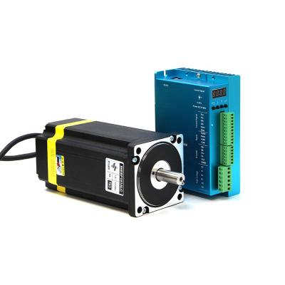 China CNC 12.5Nm NEMA 34 Closed Loop Servo Industrial Stepper Motor 86mm and Matching Digital Display Driver ZDM-2HA865 Kit for sale