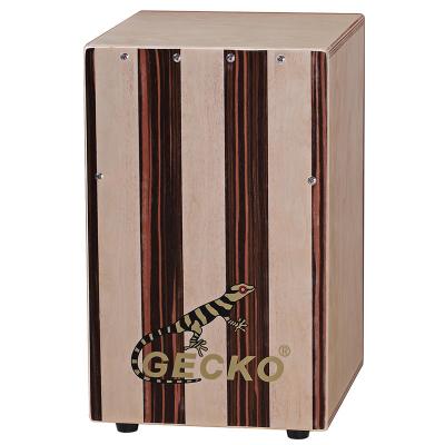 China Exquisite Wholesale Wooden Percussion Instruments Drum Box Cajon With Free Cotton Bag for sale