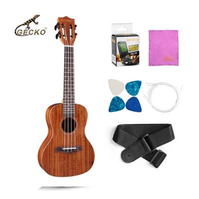 China Wholesale exquisite gecko solid acacia wood ukulele superior ukulele from china manufacturer for sale