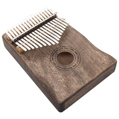 China Factory Sale Durable Wooden 17 Note Finger Piano Beginners Portable Instrument Kalimba for sale