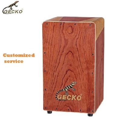 China Exquisite gecko recommends high-end rosewood cajon drum for youngsters to back customization for sale