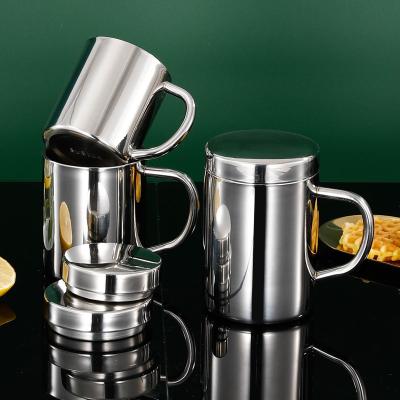 China Horoscope 304 Stainless Steel Stocked Coffee Mug With Handle Mug Double Wall Eco-Mug With Lid Beer for sale