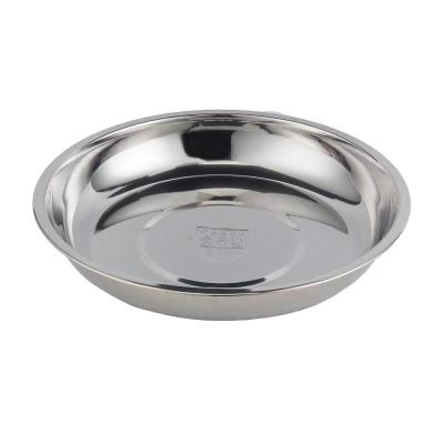 China Sustainable Sustainable Food Grade 304 Stainless Steel Kimchi Deeping Soy Sauce Dish for sale