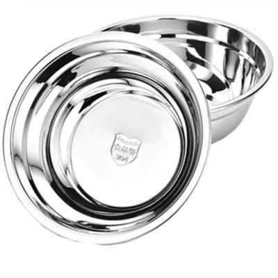 China High Quality Wholesale Viable 304 Stainless Steel Soup Basin Food Prep Mixing Bowl for sale